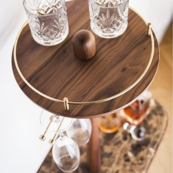 Бар Momentos мрамор Emperador / орех