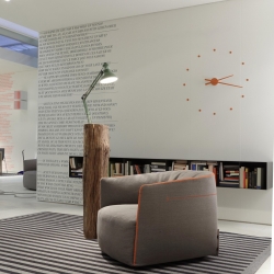 Часы OJ PUMPKIN.  Цвет: тыквенный. D=80см