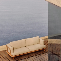 3-местный диван Turqueta из массива тикового дерева 230 см