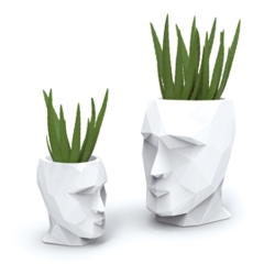 Кашпо Adan матовое c автополивом 42см