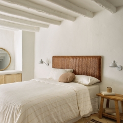 Чехол для подушки Tamanne из 100% льна терракотового цвета Ø 45 см