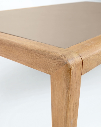 Better Стол уличный из полицемента и массива акации 160 x 90 см