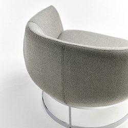 Кресло Paul, хромированное основание, обивка LISBOA OLIVA F6218;