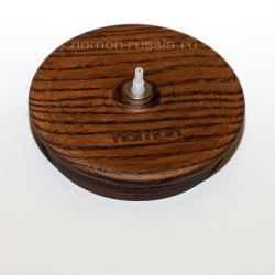 Часы Nomon Aire (основание - фиберглас+ясень с отделкой из ореха/стрелки орех/центр - латунь). D=50см, H=55см