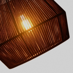 Потолочный плафон из хлопка Cantia с черной отделкой Ø 36,5 см