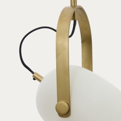 Подвесной светильник Reisy из глазурованного стекла, Ø14 см