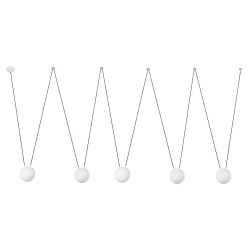 Люстра Mine 5L белая