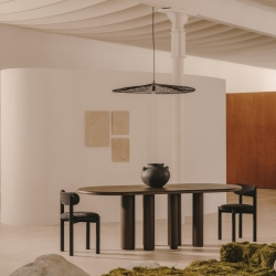 Makai Металлический подвесной светильник с черной отделкой Ø 100 см