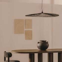 Makai Металлический подвесной светильник с черной отделкой Ø 100 см