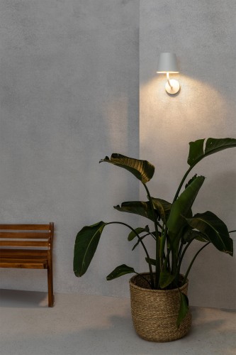 Уличное бра Toc белое