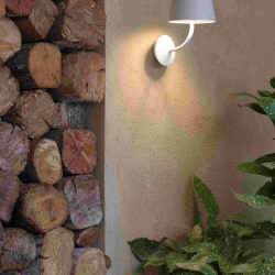 Уличное бра Toc белое