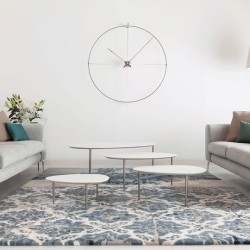 Настенные часы Bilbao L черный-белый