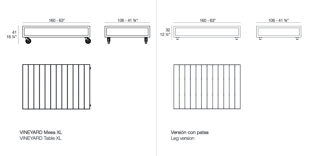 Столик Vineyard extra-large