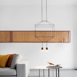 Подвесной светильник Wireflow квадратный 0312