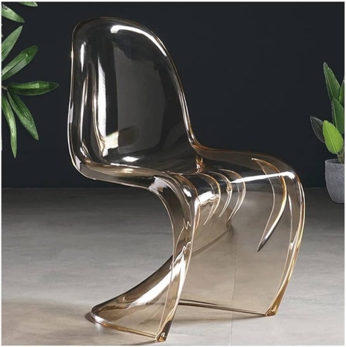 Стул S-дизайн Panton прозрачный коричневый