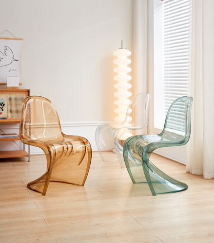 Стул S-дизайн Panton прозрачный коричневый