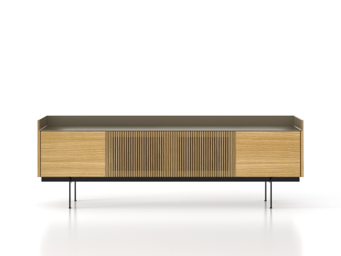 Сервант Stockholm STH403 с ножками H 29 CM черного цвета