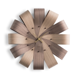 Часы Nomon Ciclo (корпус -орех и дуб/ деления -орех/ стрелки -орех). D=55см