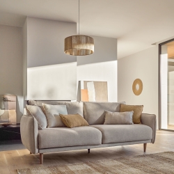 Джутовый плафон Crista светлый с натуральной отделкой Ø 47 см