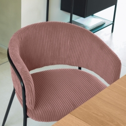 Стул Konnie розовый вельвет