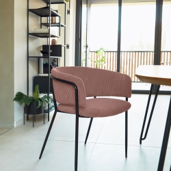 Стул Konnie розовый вельвет