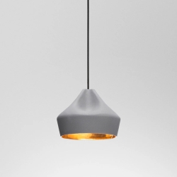 Подвесной светильник Pleat Box 24 серо-золотой