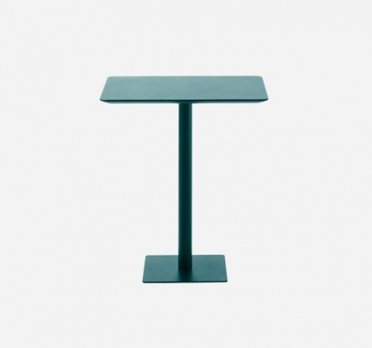 Высокий стол Flat с квадратным основанием 49х49см (высота 103см) 70x70cm