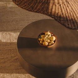 Garbet Журнальный столик цемент Ø 80 см