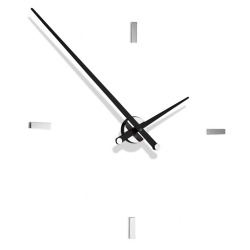 Часы Nomon Tacon 4 L Black. (основа - хромированная сталь/стрелки - черный лак) D=100см