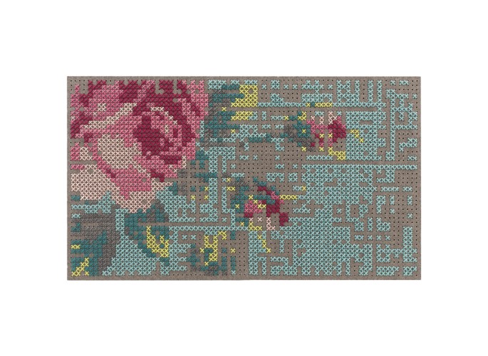 Коврик прикроватный Canevas Flowers. Colour 80x145 см