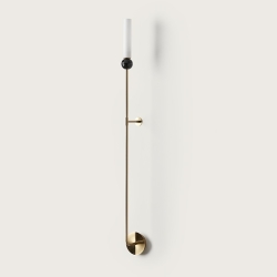 Бра Delie L золотой металл - черный мрамор