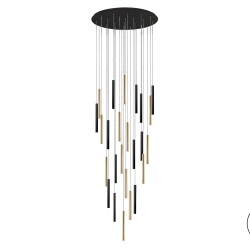 Подвесной светильник Varas 25L черный/золотой