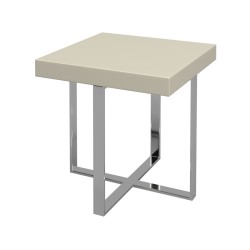 Приставной столик VIGO глянцевый серо-бежевый лак