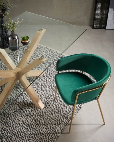 Стул Konnie зеленый бархат