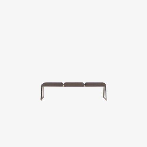 Скамейка 3-х местная Lin Tapiz с обитым сиденьем