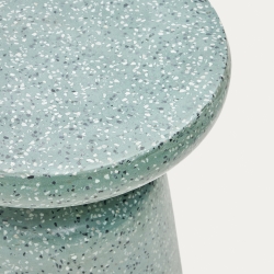 Приставной столик Mesquida из зеленого терраццо Ø 39