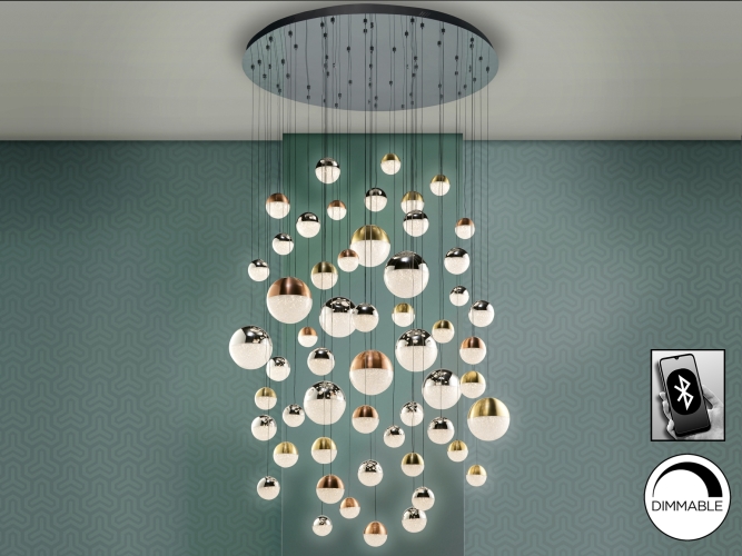 Подвесной светильник Sphere Ø140 55L BLUETOOTH цветной