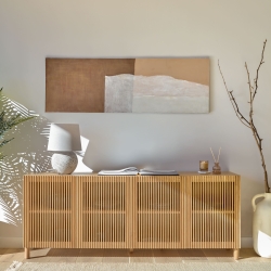 Сервант Beyla из массива дуба с дубовым шпоном 180 x 70 см