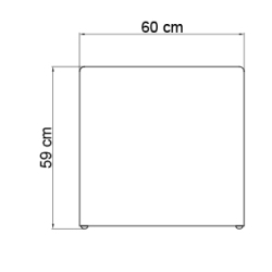 Приставной столик Calderan WHITE WASH