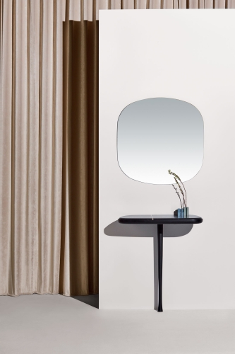 Консоль из черного ясеня с мрамором Nomon CONSOLA Marble