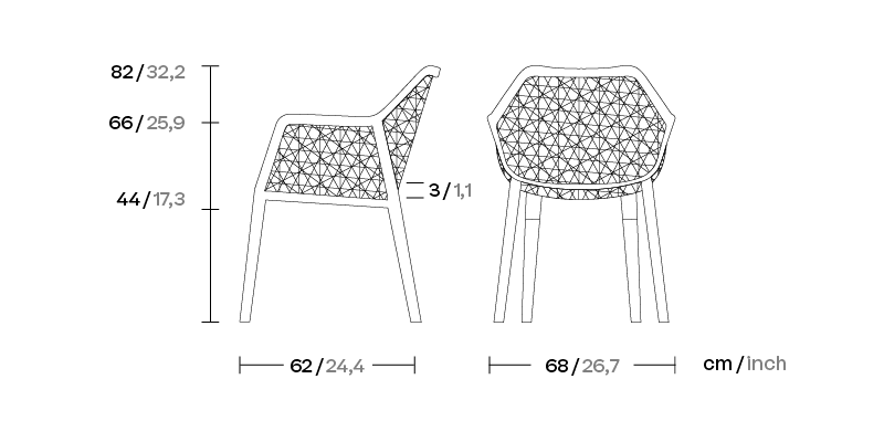 Обеденное кресло Maia KS6500200