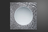 Зеркало настенное Uno  Luna круг в квадрате