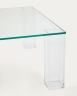 Журнальный столик из закаленного стекла Adularia прозрачного цвета 85 x 85