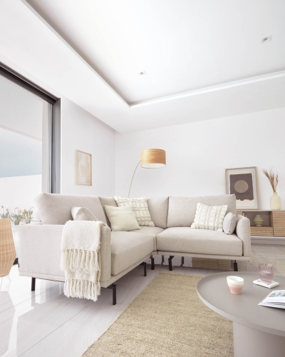 Картина Nannete с геометрическими фигурами в бежевом цвете 50 x 70 см