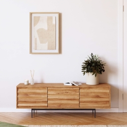 Картина Nannete с геометрическими фигурами в бежевом цвете 50 x 70 см