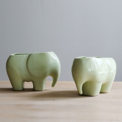 Кашпо для цветов Elephant (15*10*8см)/для суккулентов/для кактусов/органайзер Слон Terra Design TDPT-004