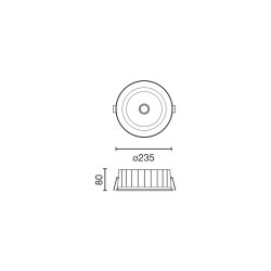 Встраиваемый светильник KOBO белый 15W 3000K CRI90 90° IP65 CASAMBI