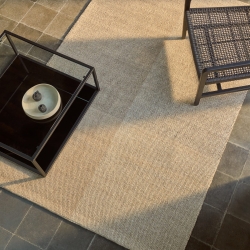 Sulema Ковер из шерсти в клетку бежевого цвета 160 х 230