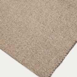 Sulema Ковер из шерсти в клетку бежевого цвета 160 х 230