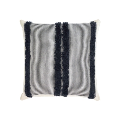 Чехол для подушки Margarte из 100% хлопка в черно-белую полоску 45 x 45 см